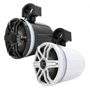 Audio Dynamics MT820W Black 8" Loaded Marine Tower Speaker Pair