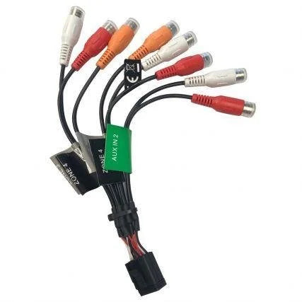 Fusion Zone 3 and 4/E Port-RCA Wire Harness for MS-RA670, RA770 Marine Stereos