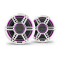 Fusion Apollo 6.5” LED Marine Speakers with Sports Gray Grilles