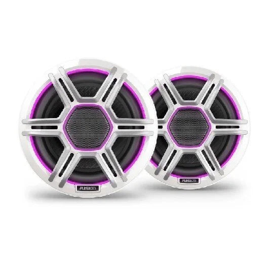 Fusion Apollo 6.5 LED Marine Speakers with Sports White Grilles