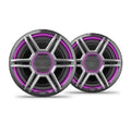 Fusion Apollo 7.7” LED Marine Speakers with Sports Gray Grilles