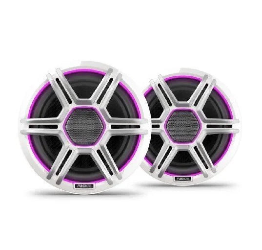 Fusion Apollo 7.7 LED Marine Speakers with Sports White Grilles