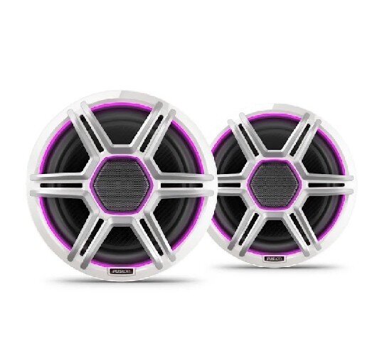 Fusion Apollo 8.8 LED Marine Speakers with Sports White Grilles