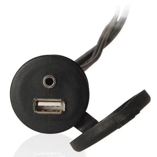 Fusion MS-CBUSB3.5, Panel Mount USB & 3.5mm AUX Connector