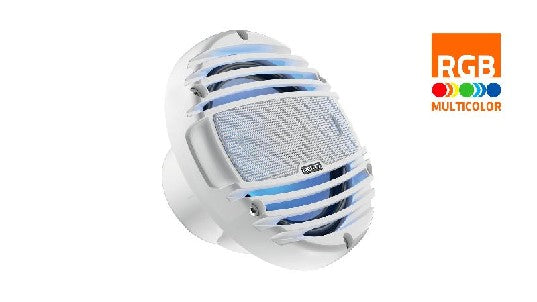 Hertz HMX 6.5-LD-TW - 6.5" 4 Ohm MARINE COAX RGB LED SET - WHITE