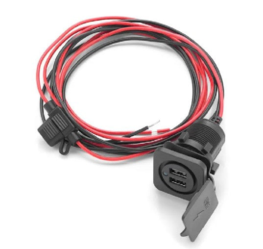 JL Audio CMC-USBCHG/2X-PNL - Dual USB Charging Jack for Panel-Mounting