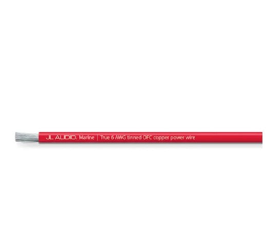 JL Audio ABYC Red Power Wire, 6 AWG, 200' (XM-RPW6-200)