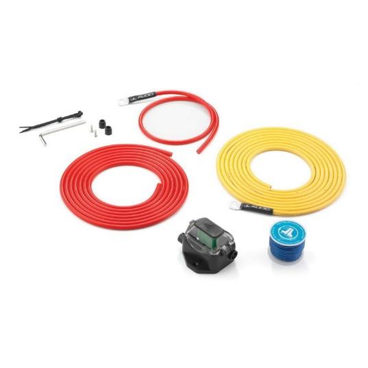 JL Audio XMD-PCS30A-1-L12 - Premium 9 AWG 12-V Power Conn. Sys for Single Amp, Up to 12ft, 30 Amp