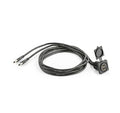 JL Audio Panel-Mount Audio Connector, Dual USB Port for Panel-Mounting (XMD-USB2X-PNL)