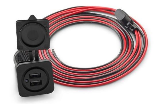 JL Audio XMD-USBCHG/2X-PNL - Dual USB Charging Port for Panel-Mounting