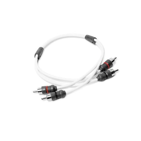 JL Audio XMD-WHTAIC2-1.5 - RCA 2-channel, Marine Audio Interconnect Cable w/ Molded Connectors - 1.5 ft