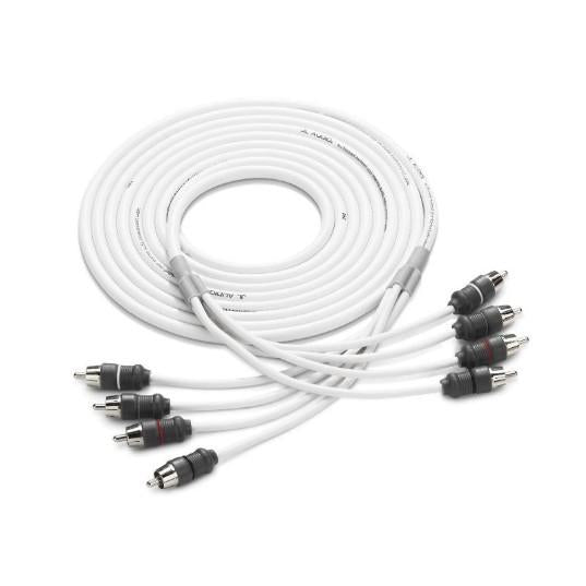 JL Audio XMD-WHTAIC4-12 - RCA 4-Channel, 12 ft (3.66 m) Marine Audio Interconnect