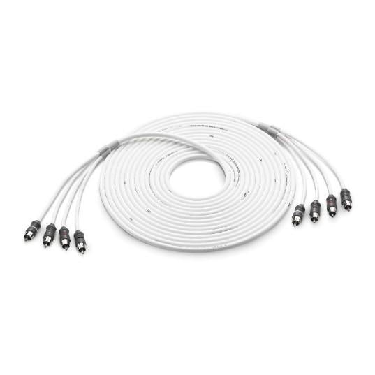 JL Audio XMD-WHTAIC4-25 - RCA 4-Channel, 25 ft (7.62 m) Marine Audio Interconnect