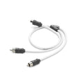 JL Audio XMD-WHTAICY-1F2M - Marine Y-Adaptor, 1 Female Jack, 2 Male Plugs