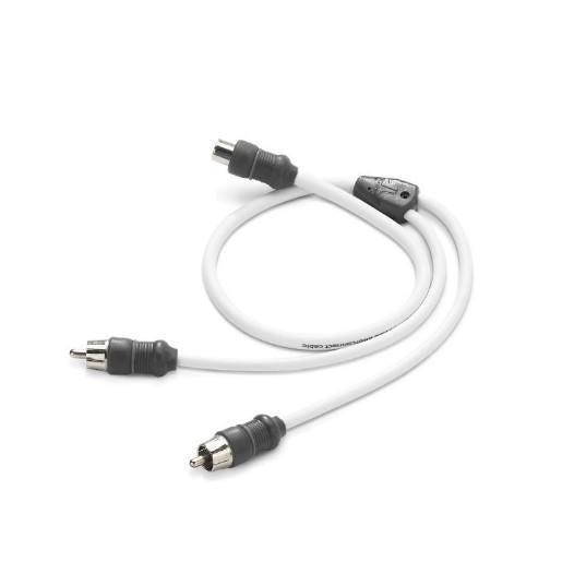 JL Audio XMD-WHTAICY-1F2M - Marine Y-Adaptor, 1 Female Jack, 2 Male Plugs