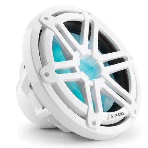 JL Audio M3-10IB-S-GW-I-4 - 10" Marine Subwoofer, Infinite Baffle, Gloss White Sport Grille, RGB LED