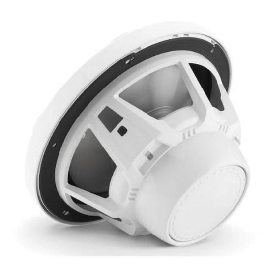 JL Audio M3-10IB-S-GW-I-4 - 10" Marine Subwoofer, Infinite Baffle, Gloss White Sport Grille, RGB LED