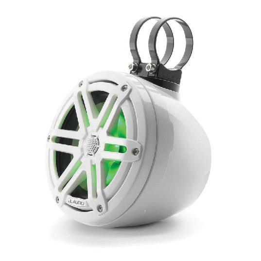 JL Audio M3-650VEX-GW-S-GW-I - 6.5" VEX Tower Speakers, Gloss White Enclosure & Sport Grille, RGB LED