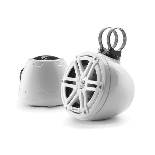 JL Audio M3-650VEX-GW-S-GW - 6.5" VEX Tower Speakers, Gloss White Enclosure, Gloss White Sport Grille