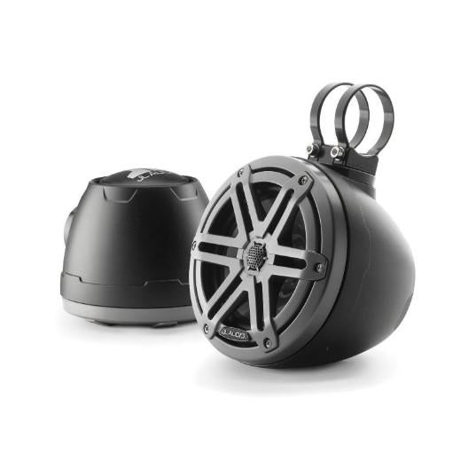 JL Audio M3-650VEX-MB-S-GM - 6.5" VEX Tower Speakers, Matte Black Enclosure, Gunmetal Sport Grille