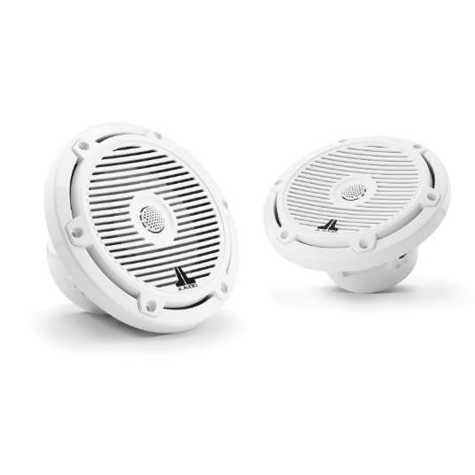 JL Audio M3-650X-C-GW - 6.5" Marine Speakers, Classic Grille, Gloss White, PAIR