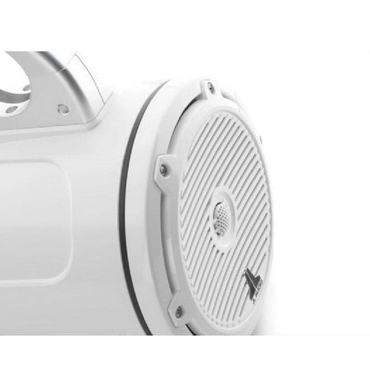 JL Audio M3-770ETXV3-GW-C-GW - 7.7" Tower Speakers, Gloss White Encl., Gloss White Classic Grille, PAIR