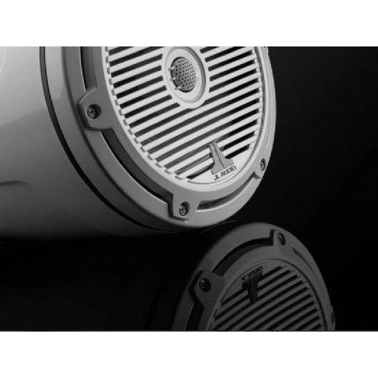 JL Audio M3-770ETXV3-GW-C-GW - 7.7" Tower Speakers, Gloss White Encl., Gloss White Classic Grille, PAIR