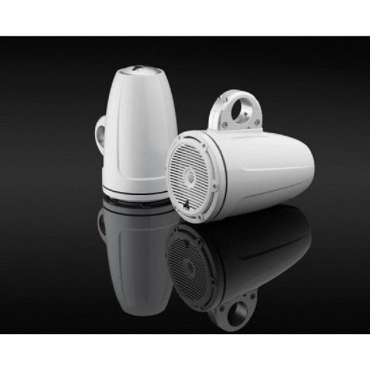 JL Audio M3-770ETXV3-GW-C-GW - 7.7" Tower Speakers, Gloss White Encl., Gloss White Classic Grille, PAIR