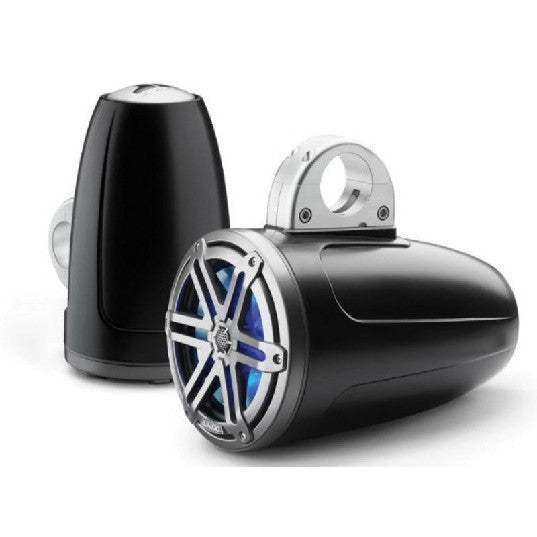 JL Audio M3-770ETXV3-SB-S-GM-I - 7.7" Tower Speakers, Black Encl., Gunmetal Sport Grille, RGB LED, PAIR