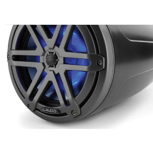 JL Audio M3-770ETXV3-SB-S-GM-I - 7.7" Tower Speakers, Black Encl., Gunmetal Sport Grille, RGB LED, PAIR