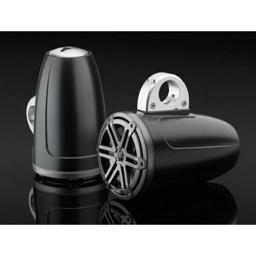 JL Audio M3-770ETXV3-SB-S-GM - 7.7" Tower Speakers, Satin Black Enclosure, Gunmetal Sport Grille, PAIR