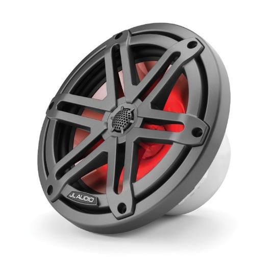 JL Audio M3-770X-S-GM-I - 7.7" Marine Speakers, Sport Grille, Gunmetal, RGB LED Lights, PAIR