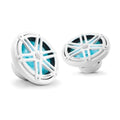 JL Audio M3-770X-S-GW-I - 7.7" Marine Speakers, Sport Grille, Gloss White, RGB LED, PAIR