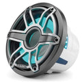 JL Audio M6-10IB-S-GMTI-I-4 - 10" Marine Subwoofer (250W, 4 ohm), Infinite Baffle, Sport Grille, RGB LED