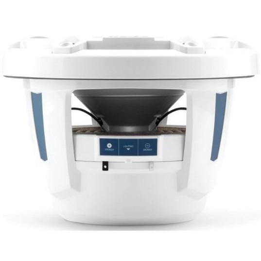 JL Audio M6-10W-S-GWGW-4 - 10" Marine Subwoofer Driver, Gloss Trim Ring and White Sport Grille, 4 O