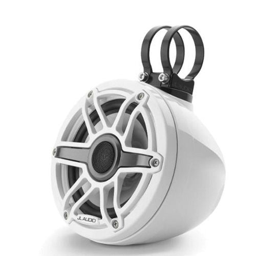 JL Audio M6-650VEX-GW-S-GWGW - 6.5" VEX Tower Speakers, Gloss White Enclosure & Sport Grille