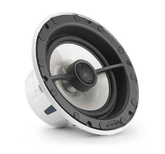 JL Audio M6-650X-L-GwGw - 6.5" LUXE Premium Marine Speaker, White Trim Ring, White Luxe Grille, EACH