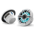 JL Audio M6-650X-S-GWGW-I - 6.5" Marine Speakers, Sport Grille, Gloss White Trim, White Grille, ILLUM