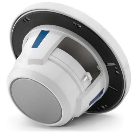 JL Audio M6-650X-S-GWGW-I - 6.5" Marine Speakers, Sport Grille, Gloss White Trim, White Grille, ILLUM