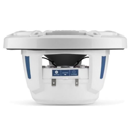 JL Audio M6-650X-S-GWGW-I - 6.5" Marine Speakers, Sport Grille, Gloss White Trim, White Grille, ILLUM