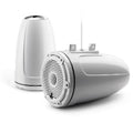 JL Audio M6-770ETXV3-GW-C-3GWGW - 7.7" Tower Speakers, White Classic Grille, WHITE TWEETER, PAIR