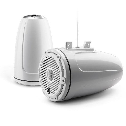 JL Audio M6-770ETXV3-GW-C-3GWGW - 7.7" Tower Speakers, White Classic Grille, WHITE TWEETER, PAIR