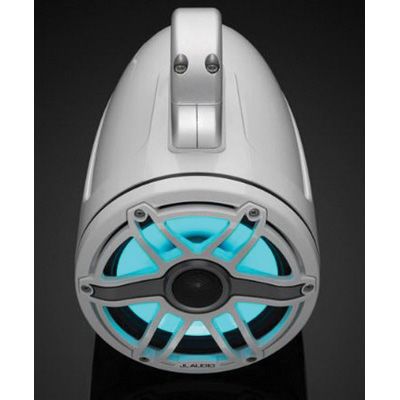 JL Audio M6-770ETXV3-GW-S-GWGW-I - 7.7" Tower Speakers, Gloss White Sport Grille, RGB LED, PAIR