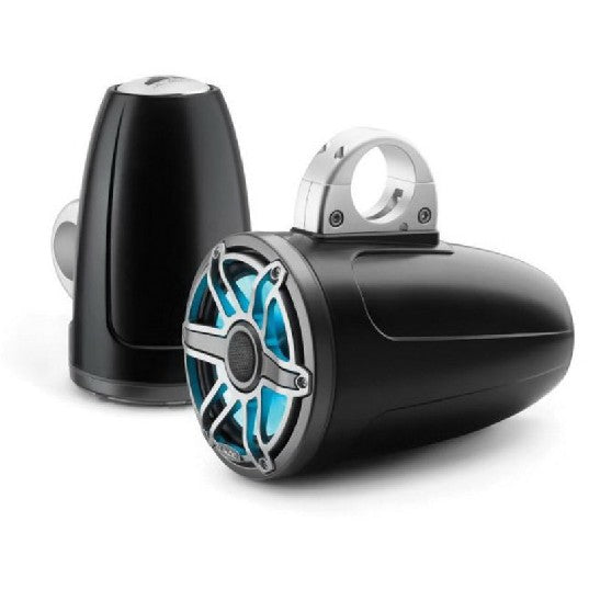 JL Audio M6770ETXV3-SB-S-GMTI-I - 7.7" Enclosed Tower Speakers, Sport Grille, Satin Black, ILLUM