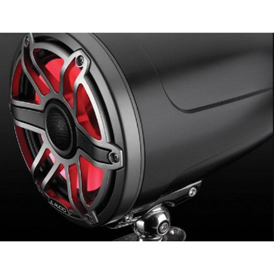 JL Audio M6770ETXV3-SB-S-GMTI-I - 7.7" Enclosed Tower Speakers, Sport Grille, Satin Black, ILLUM