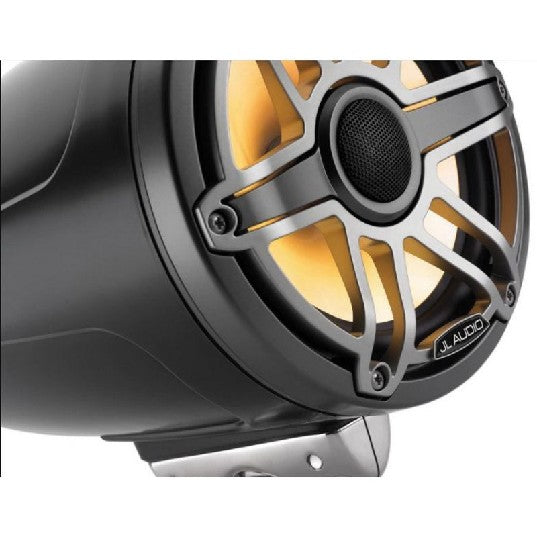 JL Audio M6770ETXV3-SB-S-GMTI-I - 7.7" Enclosed Tower Speakers, Sport Grille, Satin Black, ILLUM