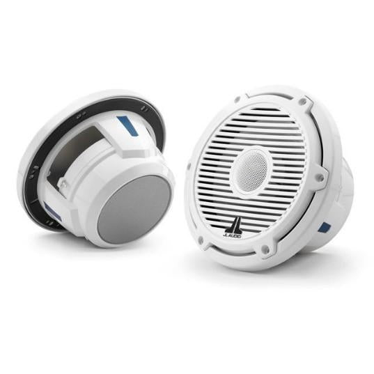 JL Audio M6-770X-C-3GW - 7.7" Marine Speakers, 1" WHITE Tweeter, Gloss White Classic Grille