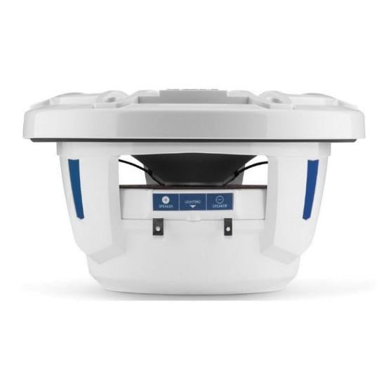 JL Audio M6-770X-S-GWGW - 7.7" Marine Speakers, Sport Grille, Gloss White Trim Ring, Gloss White Grille