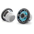 JL Audio M6-880X-S-GMTI-I - 8.8" Marine Speakers, Sport Grille, Gunmetal Trim, Titanium Grille, ILLUM
