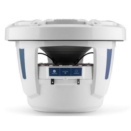 JL Audio M6-880X-S-GWGW-I - 8.8" Marine Speakers ,Gloss White Sport Grille & Trim, RGB LED